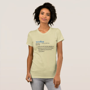Woke defined in cream T-Shirt