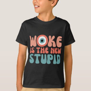 Woke Is The New Stud Funny Anti Woke Conservative  T-Shirt