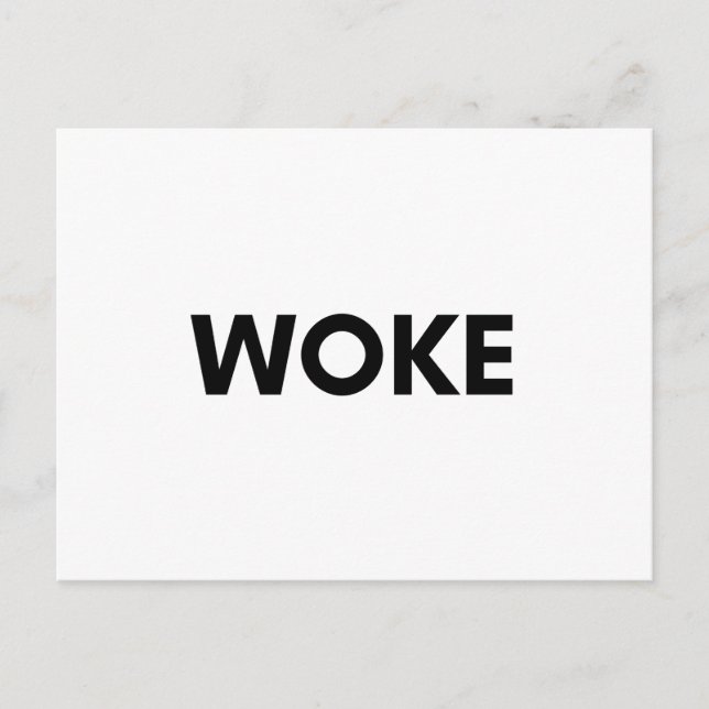 woke postcard (Front)