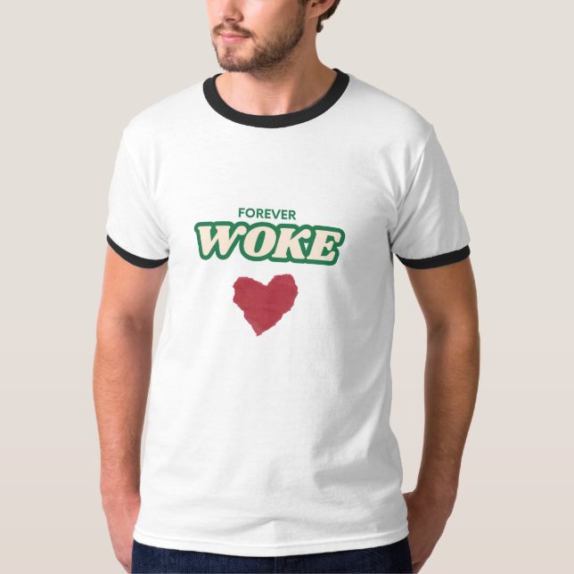 Woke Ringer T-Shirt (Front)