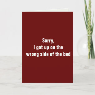 Woke up on wrong side of the bed, Join Me? Card