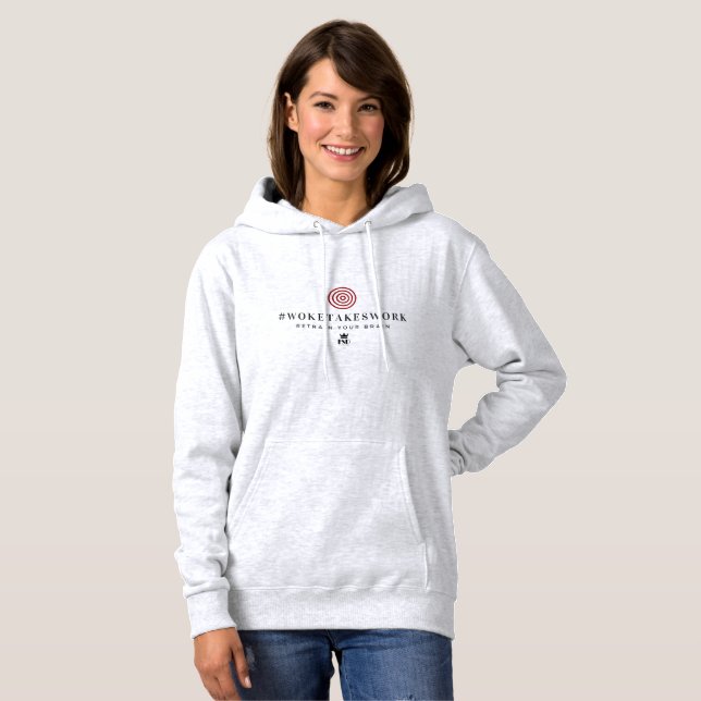#WOKETAKESWORK Women's Hoodie (Front Full)