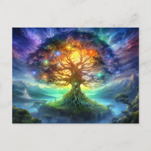 Wold tree Yggdrasil of northern viking mythology Postcard