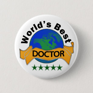 Wold's Best Doctor 6 Cm Round Badge