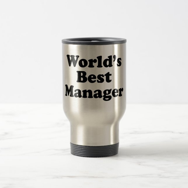 Wold's Best Manager Travel Mug (Center)