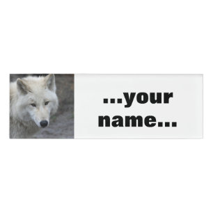 Wolf 001 name tag
