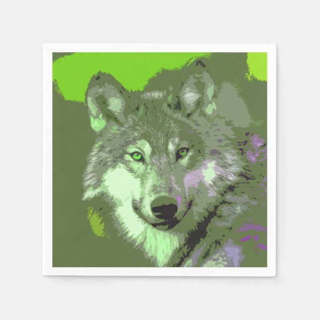 Wolf 047 napkin (Front)