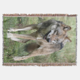 Wolf 19 throw blanket