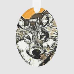 Wolf 2014-0978 ornament