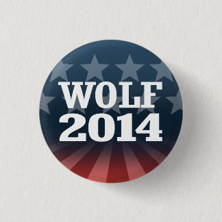 WOLF 2014 3 CM ROUND BADGE