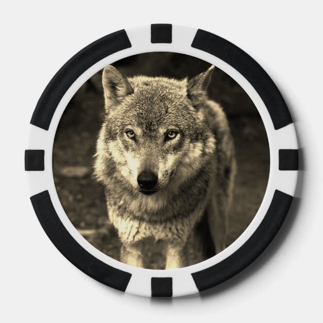 Wolf 215 poker chips (Front)