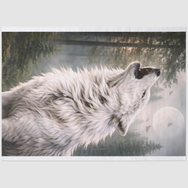 Wolf 2 tissue paper (Front)