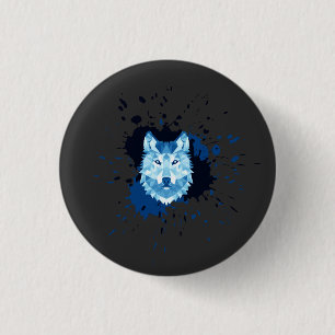 Wolf 3 Cm Round Badge