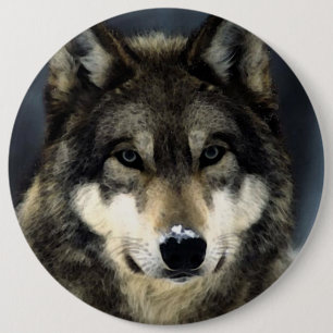 Wolf 6 Cm Round Badge