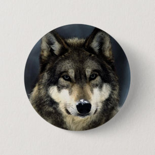 Wolf 6 Cm Round Badge