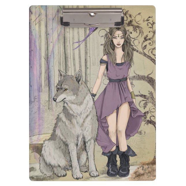 Wolf and Elf Clipboard (Front)