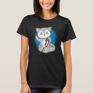 Wolf And Fireworks Director For 4th Of July Celebr T-Shirt