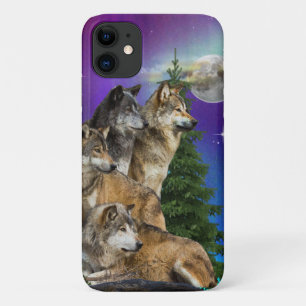 Wolf and Moon Case-Mate iPhone Case