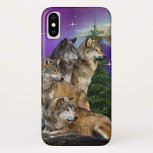 Wolf and Moon Case-Mate iPhone Case