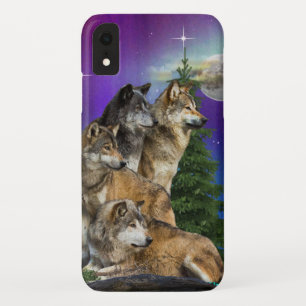 Wolf and Moon Case-Mate iPhone Case
