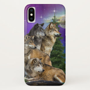 Wolf and Moon Case-Mate iPhone Case
