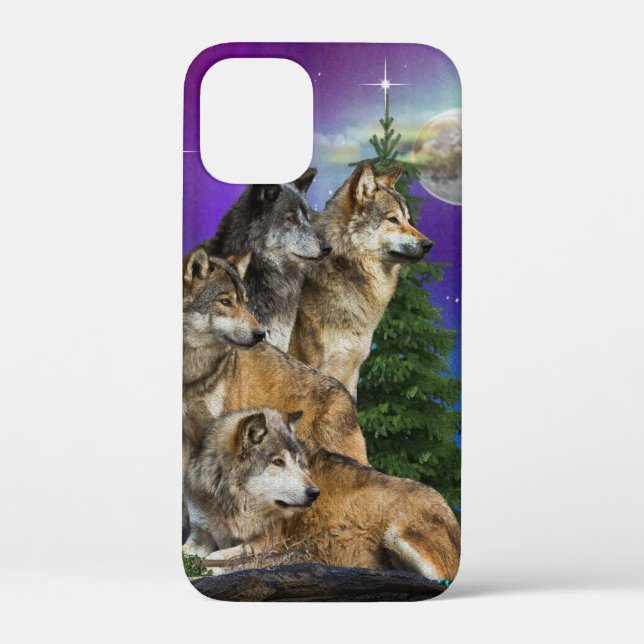 Wolf and Moon Case-Mate iPhone Case (Back)