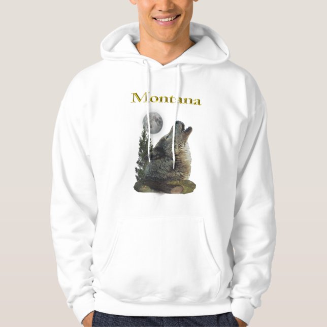 wolf and moon hoodie (Front)