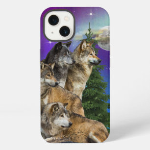 Wolf and Moon iPhone 13 Case
