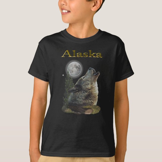 wolf and moon T-Shirt (Front)