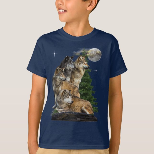 Wolf and Moon T-Shirt (Front)