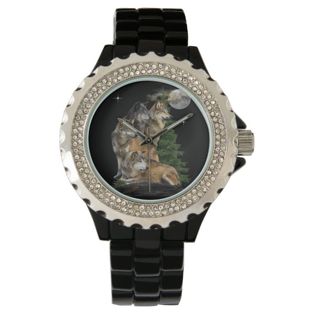 Wolf and Moon Watch (Front)