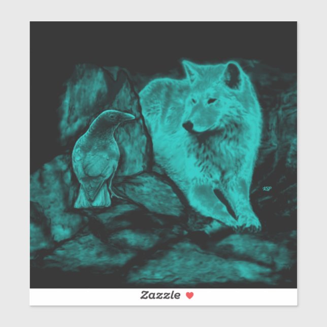 Wolf and Raven in the Night (Sheet)