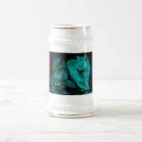 Wolf and Raven in the Night