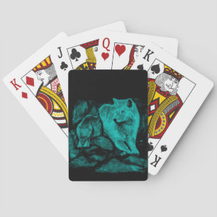 Wolf and Raven in the Night Playing Cards
