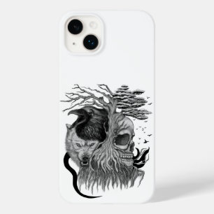 Wolf and Raven with Skull Case-Mate iPhone 14 Plus Case