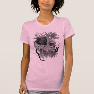 Wolf and Raven with Skull T-Shirt