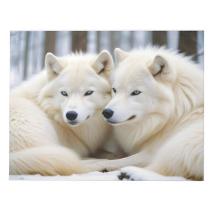 Wolf Animal Nature Wildlife Affection Caring Notepad