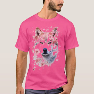 Wolf Animal Nature Zoo Abstract Artwork Face Wolf T-Shirt