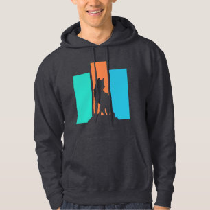 Wolf Animal Silhouette Outdoors Nature Hoodie