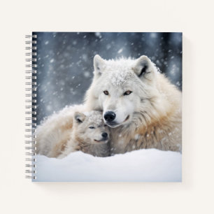Wolf Animal Wild Beauty Freedom Wilderness Art Notebook