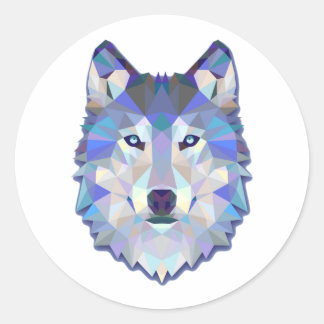 Wolf Animals Best Gift Classic Round Sticker
