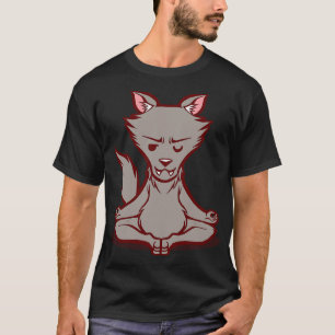 Wolf Animals Meditation Zen Buddhism T-Shirt
