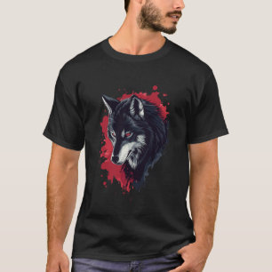 Wolf Anime Creepy Goth Men Women Gothic Scary Anim T-Shirt