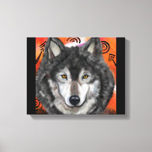 Wolf Art Canvas Print