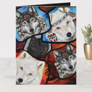 WOLF ART CARD