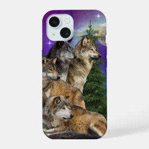 Wolf art iPhone 15 case