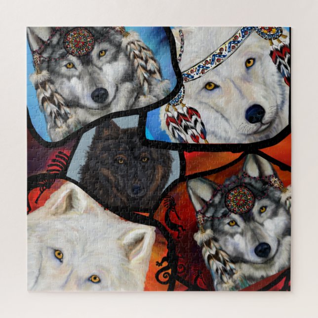 WOLF ART JIGSAW PUZZLE (Vertical)