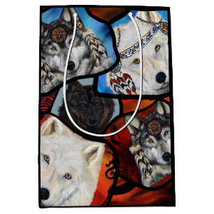 WOLF ART MEDIUM GIFT BAG
