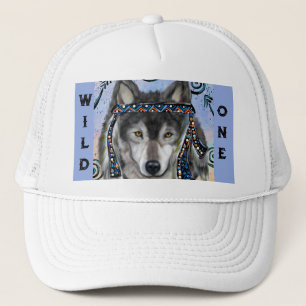  Wolf Art Trucker Hat