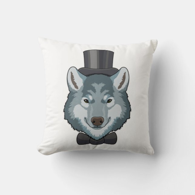 Wolf as Groom with Bow Cushion (Front)
